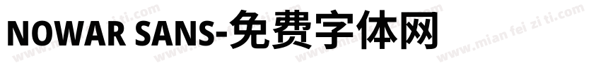 nowar sans字体转换